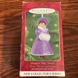 Hallmark keepsake Margaret “Meg” March Madam Alexander never opened ornament